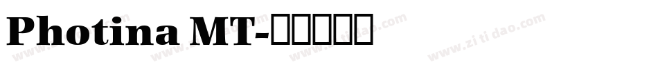 Photina MT字体转换